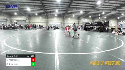 83 lbs Consi Of 16 #2 - Elijah Pagonis, BullTrained vs Zavier Olver, Mat Assassins