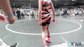58 lbs Quarterfinal - Geneieve Goodblanket, Clinton Youth Wrestling vs Addilynn Quintero, Redskins Wrestling Club