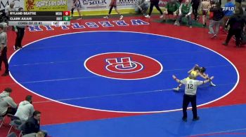 89 lbs Consi Of 32 #2 - Ryland Beattie, McGuffey vs Clark Julius, South Fayette