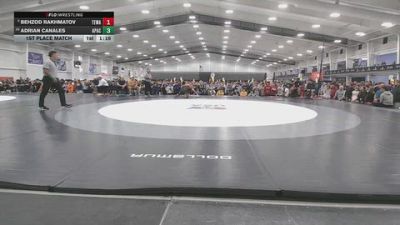 132 lbs 1st Place Match - Behzod Rakhmatov, Tom Eagle Wrestling Academy vs Adrian Canales, Apple Academy