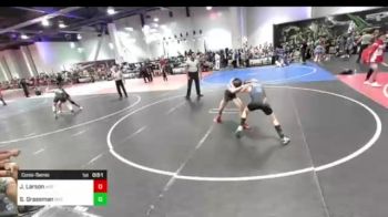 90 lbs Consolation - Jordon Larson, Mat Sense vs Sam Grassman, Mat Demon WC