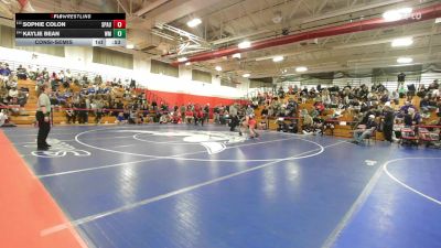 132 lbs Consolation - Sophie Colon, Spaulding vs Kaylie Bean, White Mountains