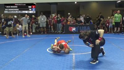 62 lbs Cons. Sub-semis - Jace Rogers, Team Donahoe Wrestling Club vs Jax Wankowski, Thoroughbred Wrestling Academy