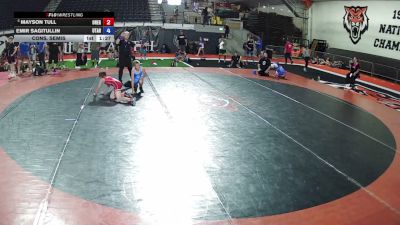 92 lbs Cons. Semis - Mayson Tull, Oregon vs Emir Sagitullin, Utah