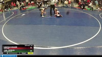 62 lbs Cons. Round 5 - Lincoln Holker, WESTLAKE vs Cael Quinlin, Badlands Elite