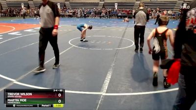 85 lbs Cons. Semi - Trevor Wilson, Grand Rapids vs Martin Moe, Minnewaska