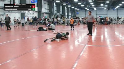 52 lbs Round 2 - 10:45am Saturday - Penelope Webb, Team Ohio vs Crew Leiniger, Westshore D.S.