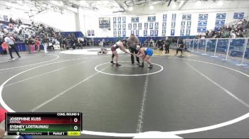 155 lbs Cons. Round 6 - Sydney Lostaunau, Bishop Amat vs Josephine Kuss, Fontana