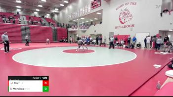 126 lbs Semifinal - Jackson Blum, Lowell vs Seth Mendoza, Mt. Carmel