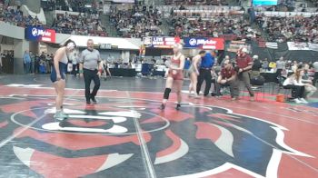 G - 140 lbs Cons. Round 4 - Lexi Harms, Custer Co. (Miles City) (Girls) vs Taryn Reid, Fort Benton (Girls)