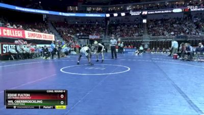 3A-138 lbs Cons. Round 4 - Wil Oberbroeckling, Southeast Polk vs Eddie Fulton, Des Moines Roosevelt