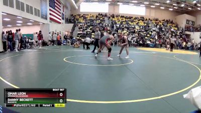 144 lbs Cons. Semi - Danny Beckett, BUCKEYE vs Omar Leon, SPRINGFIELD(Akron)