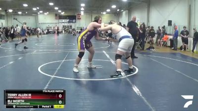 288 lbs 7th Place Match - Eli Worth, Springport Spartans vs Terry Allen Iii, Swan Valley Youth WC