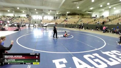 60 lbs Champ. Round 1 - Eli Sayson, Nashville Catholic Wrestling vs Brayden Jackson, North Alabama Elite Wrestling