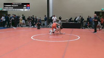 113 lbs Cons. Sub-rd Of 16 - Dominic Picciotti, Orchard View Training Center vs James Swan, Maine Premier Wrestling Club