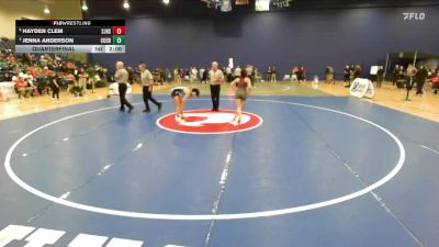 114 lbs Quarterfinal - Hayden Clem, Stonewall Jackson High School vs Jenna Anderson, Cosby