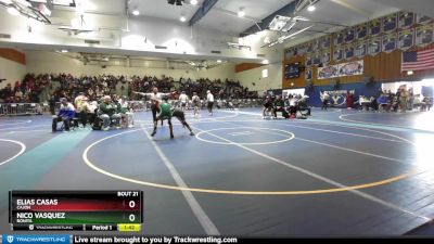 120 lbs Champ. Round 1 - Elias Casas, Cajon vs Nico Vasquez, Bonita