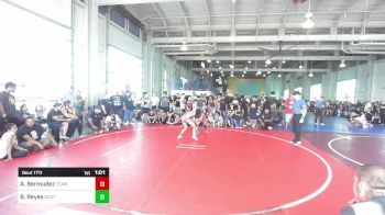 101 lbs Quarterfinal - Audriana Bermudez, Team Thunder vs Bella Reyes, Scotsmen WC