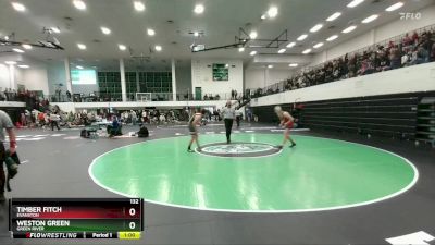 132 lbs Cons. Round 3 - Timber Fitch, Evanston vs Weston Green, Green River