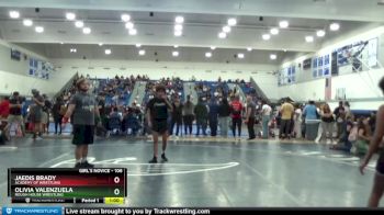 106 lbs Semifinal - Jaedis Brady, Academy Of Wrestling vs Olivia Valenzuela, Rough House Wrestling