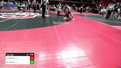 80 lbs Quarterfinal - Reid Claggett, Bristow Wrestling vs Kason Wolfe, Keystone Kids Wrestling Club