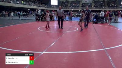 58 lbs Semifinal - Cayden Comfort, Williamsport vs Kellan Winters, Bridgeport