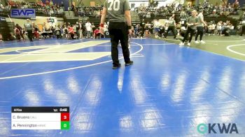 67 lbs Quarterfinal - Creed Bruens, Carl Albert vs Azalea Pennington, Henryetta Knights Wrestling Club