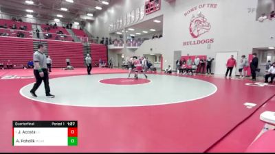 285 lbs Quarterfinal - Juan Acosta, Lowell vs Alex Poholik, Mt. Carmel