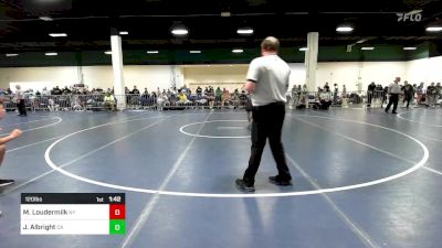 120 lbs Round Of 32 - Micah Loudermilk, NY vs Jack Albright, CA