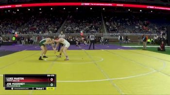 D3-175 lbs Cons. Round 2 - Joe Mahaney, Williamston HS vs Luke Martin, Tawas Area HS