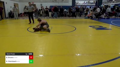 108 lbs Semifinal - Brody Brown, Chartiers Valley vs Brayden Steinbach, WPA Spartans