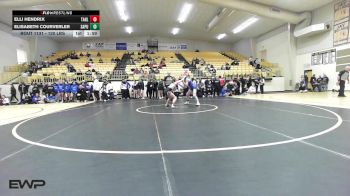 120 lbs Rr Rnd 3 - Elli Hendrix, Tahlequah Girls HS vs Elisabeth Courverler, Sapulpa HS Girls