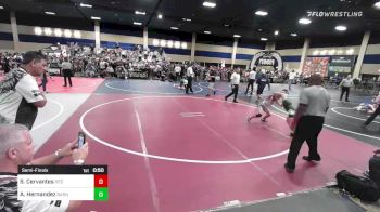 82 lbs Semifinal - Sonny Cervantes, Red Wave WC vs Alex Hernandez, Barn Brothers