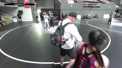 Cons. Round 1 - Kyndra Olmos, Evergreen Valley Wrestling Club vs Makynze Swanberg, Mesa Verde High School Wrestling