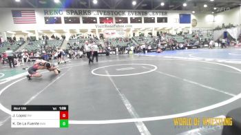 135 lbs Round Of 32 - Jeffrey Lopez, RedWave Wrestling vs Kolin De La Fuente, Swamp Monsters