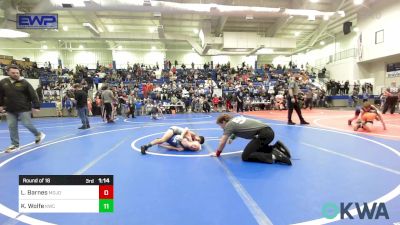 97 lbs Rr Rnd 1 - Camden Garrison, HURRICANE WRESTLING ACADEMY vs Abrianne Halapy, Tulsa Blue T Panthers