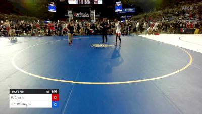 144 lbs Rnd Of 64 - Kaleb Cruz, AZ vs Corbin Wooley, OK