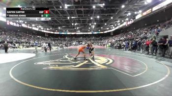 157 lbs Cons. Round 5 - Gavvin Carter, Newport vs Tristan Johns, Bishop Gorman