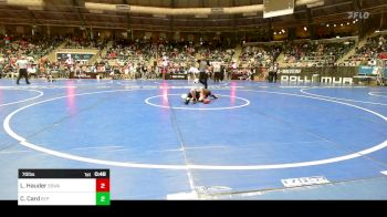 70 lbs Round Of 32 - Louie Hauder, Silver State Wrestling Academy vs Crew Card, Tulsa Blue T Panthers