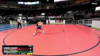 126 lbs Cons. Round 4 - Lindsey Sanchez, Mountain View Marana vs Briella Reynosa, Somerton High School