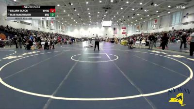 69 lbs Champ. Round 2 - Mae Machemer, WRCL Wrestling Club vs Lillian Black, Whitney Point Youth Wrestling Club