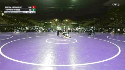 135 lbs Quarterfinal - Sheyla Hernandez, Sunnyside vs Tiffany Torres, Highland (Bakersfield)