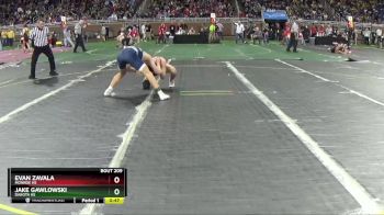 D1-126 lbs Cons. Round 1 - Jake Gawlowski, Dakota HS vs Evan Zavala, Monroe HS