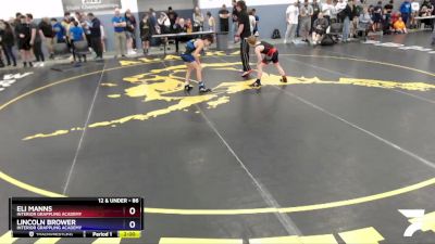 86 lbs Round 3 - Lincoln Brower, Interior Grappling Academy vs Eli Manns, Interior Grappling Academy