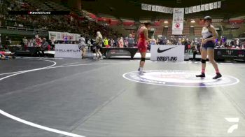 Champ. Round 1 - Emily Montiel, Downey High School Wrestling vs Sanai Villagran, Church Boyz Wrestling Club