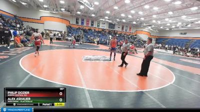 197 lbs Cons. Round 2 - Philip Dozier, North Central (IL) vs Alex Ashauer, Wisconsin - Platteville