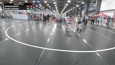 86 lbs Round 3 (12pm Friday) - Brynlee Gilmore, Florida Elite vs Juliana Lasavage, NEWHALE