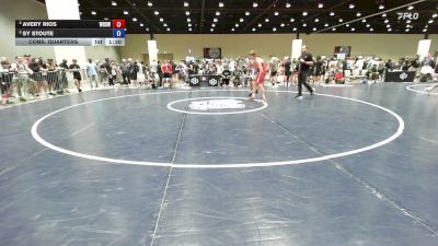 132 lbs Cons. Quarters - Avery Rios, Westmoore High School Wrestling vs Sy Stoute