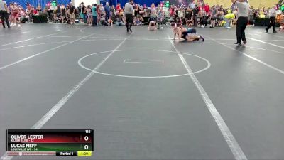 115 lbs Round 1 (8 Team) - Lucas Neff, Louisville WC vs Oliver Lester, Killer Elite