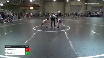 43 lbs Consolation - Ezekiel Ramirez, New Mexico Wolfpack vs Preston Daniels, Socal Grappling Club